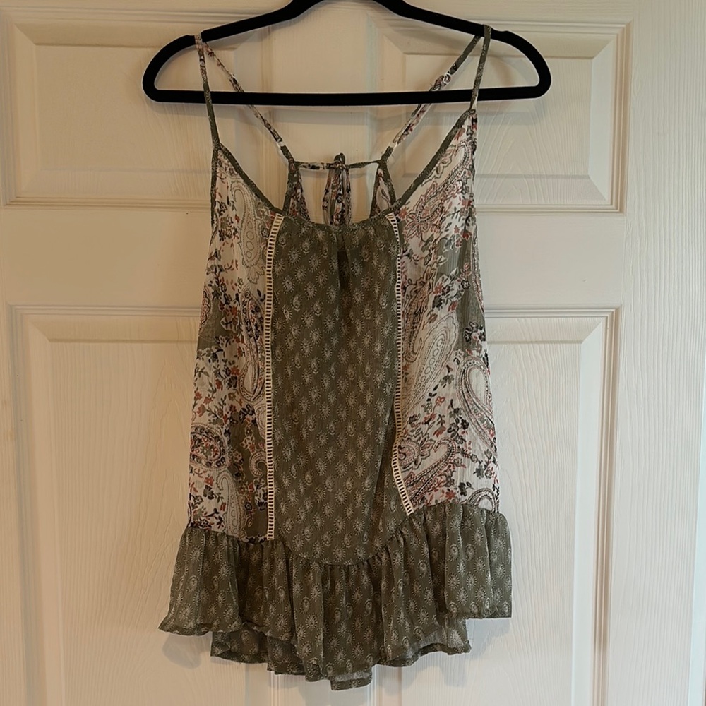 Daytrip Olive Floral Camisole